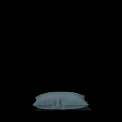 200 LINTEX Taies D'oreiller-Taie d'oreiller en lin lavé - Bleu Pétrole