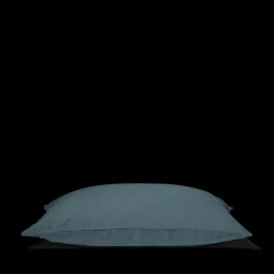 200 LINTEX Taies D'oreiller-Taie d'oreiller en lin lavé - Bleu Pétrole