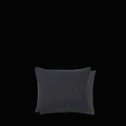 200 LINTEX Taies D'oreiller-Taie d'oreiller en lin lavé - Bleu Encre