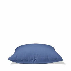 200 LINTEX Taies D'oreiller-Taie d'oreiller en lin lavé - Bleu Paros