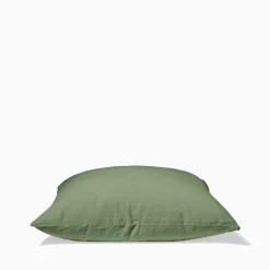200 LINTEX Taies D'oreiller-Taie d'oreiller en lin lavé - Vert d'Anduze