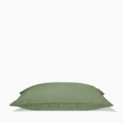 200 LINTEX Taies D'oreiller-Taie d'oreiller en lin lavé - Vert d'Anduze