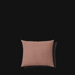 200 LINTEX Taies D'oreiller-Taie d'oreiller en lin lavé - Rose Argile