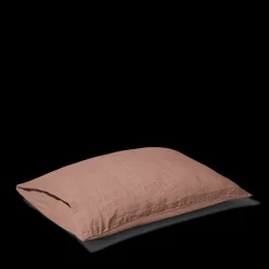 200 LINTEX Taies D'oreiller-Taie d'oreiller en lin lavé - Rose Argile