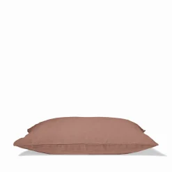 200 LINTEX Taies D'oreiller-Taie d'oreiller en lin lavé - Rose Argile