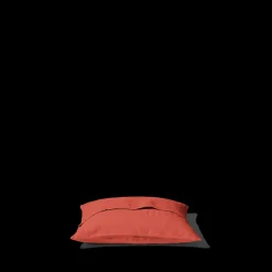 200 LINTEX Taies D'oreiller-Taie d'oreiller en lin lavé - Rouge Bourbon