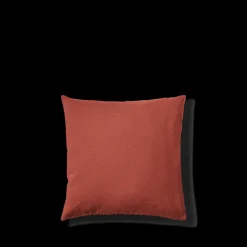 200 LINTEX Taies D'oreiller-Taie d'oreiller en lin lavé - Rouge Bourbon