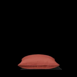 200 LINTEX Taies D'oreiller-Taie d'oreiller en lin lavé - Rouge Bourbon