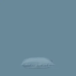 200 LINTEX Taies D'oreiller-Taie d'oreiller en lin lavé - Bleu Azur