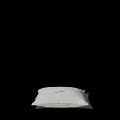 200 LINTEX Taies D'oreiller-Taie d'oreiller en lin lavé - Gris Brume