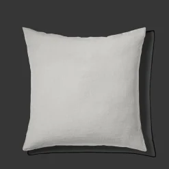 200 LINTEX Taies D'oreiller-Taie d'oreiller en lin lavé - Gris Brume