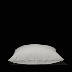 200 LINTEX Taies D'oreiller-Taie d'oreiller en lin lavé - Gris Brume