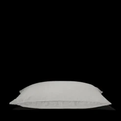 200 LINTEX Taies D'oreiller-Taie d'oreiller en lin lavé - Gris Brume