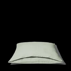 200 LINTEX Taies D'oreiller-Taie d'oreiller en lin lavé - Vert d'Automne