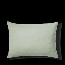 200 LINTEX Taies D'oreiller-Taie d'oreiller en lin lavé - Vert d'Automne