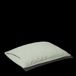 200 LINTEX Taies D'oreiller-Taie d'oreiller en lin lavé - Vert d'Automne