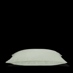 200 LINTEX Taies D'oreiller-Taie d'oreiller en lin lavé - Vert d'Automne