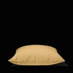 200 LINTEX Taies D'oreiller-Taie d'oreiller en lin lavé - Jaune Midi