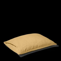 200 LINTEX Taies D'oreiller-Taie d'oreiller en lin lavé - Jaune Midi