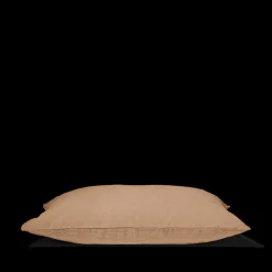 200 LINTEX Taies D'oreiller-Taie d'oreiller en lin lavé - Brun Chamotté