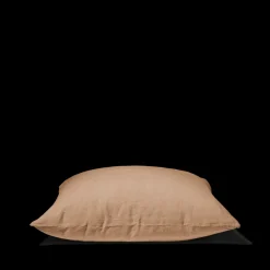 200 LINTEX Taies D'oreiller-Taie d'oreiller en lin lavé - Brun Chamotté