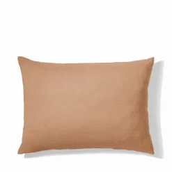 200 LINTEX Taies D'oreiller-Taie d'oreiller en lin lavé - Brun Chamotté