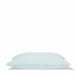 200 LINTEX Taies D'oreiller-Taie d'oreiller en lin lavé - Bleu Antiparos