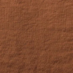 200 LINTEX Taies D'oreiller-Taie d'oreiller en lin lavé - Brique de Sienne