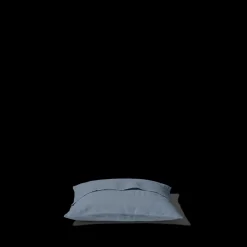 200 LINTEX Taies D'oreiller-Taie d'oreiller en lin lavé - Bleu de Nîmes