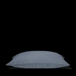 200 LINTEX Taies D'oreiller-Taie d'oreiller en lin lavé - Bleu de Nîmes