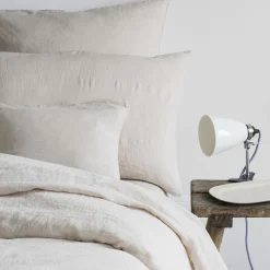 200 LINTEX Taies D'oreiller-Taie d'oreiller en lin lavé - Ficelle