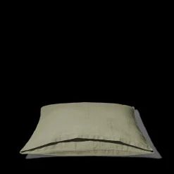 200 LINTEX Maison De Campagne|Taies D'oreiller-Taie d'oreiller en lin lavé - Vert d'Uzès