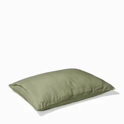 200 LINTEX Maison De Campagne|Taies D'oreiller-Taie d'oreiller en lin lavé - Vert Komorebi