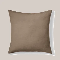 200 LINTEX Maison De Campagne|Taies D'oreiller-Taie d'oreiller en lin lavé - Brun Cha Iro