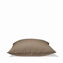 200 LINTEX Maison De Campagne|Taies D'oreiller-Taie d'oreiller en lin lavé - Brun Cha Iro