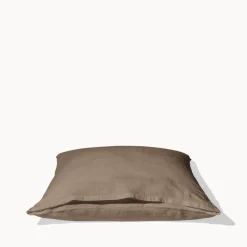 200 LINTEX Maison De Campagne|Taies D'oreiller-Taie d'oreiller en lin lavé - Brun Cha Iro
