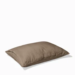 200 LINTEX Maison De Campagne|Taies D'oreiller-Taie d'oreiller en lin lavé - Brun Cha Iro