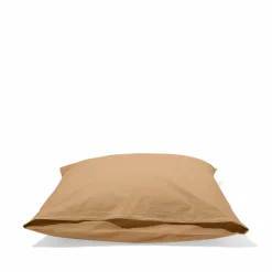 1700 COTEX Taies D'oreiller-Taie d'oreiller en percale de coton - Brun Sarrasin
