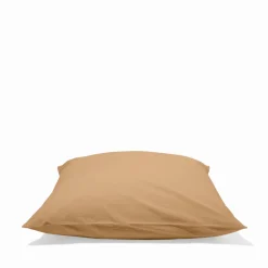 1700 COTEX Taies D'oreiller-Taie d'oreiller en percale de coton - Brun Sarrasin