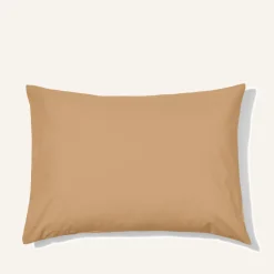 1700 COTEX Taies D'oreiller-Taie d'oreiller en percale de coton - Brun Sarrasin