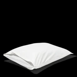 1700 COTEX Taies D'oreiller-Taie d'oreiller en percale de coton - Blanc Craie