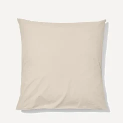 1700 COTEX Taies D'oreiller-Taie d'oreiller en percale de coton - Beige Dune