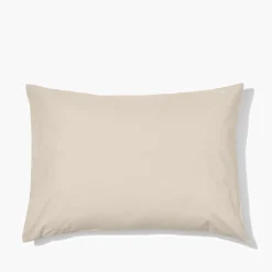 1700 COTEX Taies D'oreiller-Taie d'oreiller en percale de coton - Beige Dune