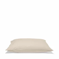 1700 COTEX Taies D'oreiller-Taie d'oreiller en percale de coton - Beige Dune