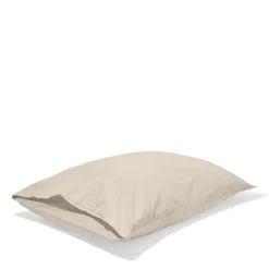 1700 COTEX Taies D'oreiller-Taie d'oreiller en percale de coton - Beige Dune