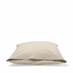 1700 COTEX Taies D'oreiller-Taie d'oreiller en percale de coton - Beige Dune