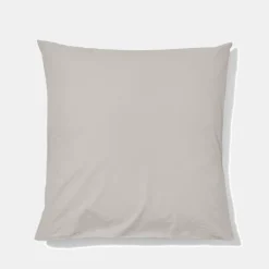 1700 COTEX Taies D'oreiller-Taie d'oreiller en percale de coton - Gris Pavot