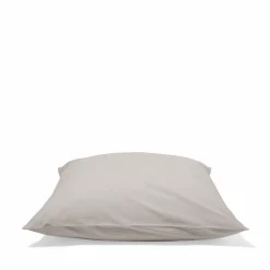 1700 COTEX Taies D'oreiller-Taie d'oreiller en percale de coton - Gris Pavot
