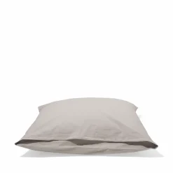 1700 COTEX Taies D'oreiller-Taie d'oreiller en percale de coton - Gris Pavot