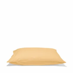 1700 COTEX Taies D'oreiller-Taie d'oreiller en percale de coton - Jaune Orge